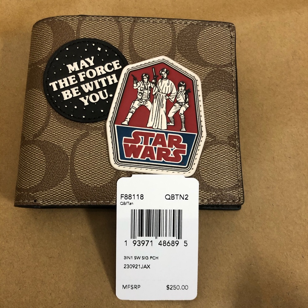 Coach Men wallet Star Wars limited collection